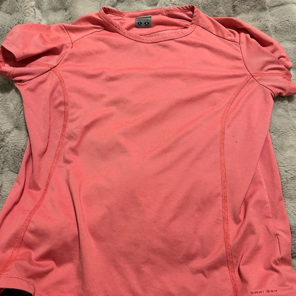 Columbia pink short sleeve active top